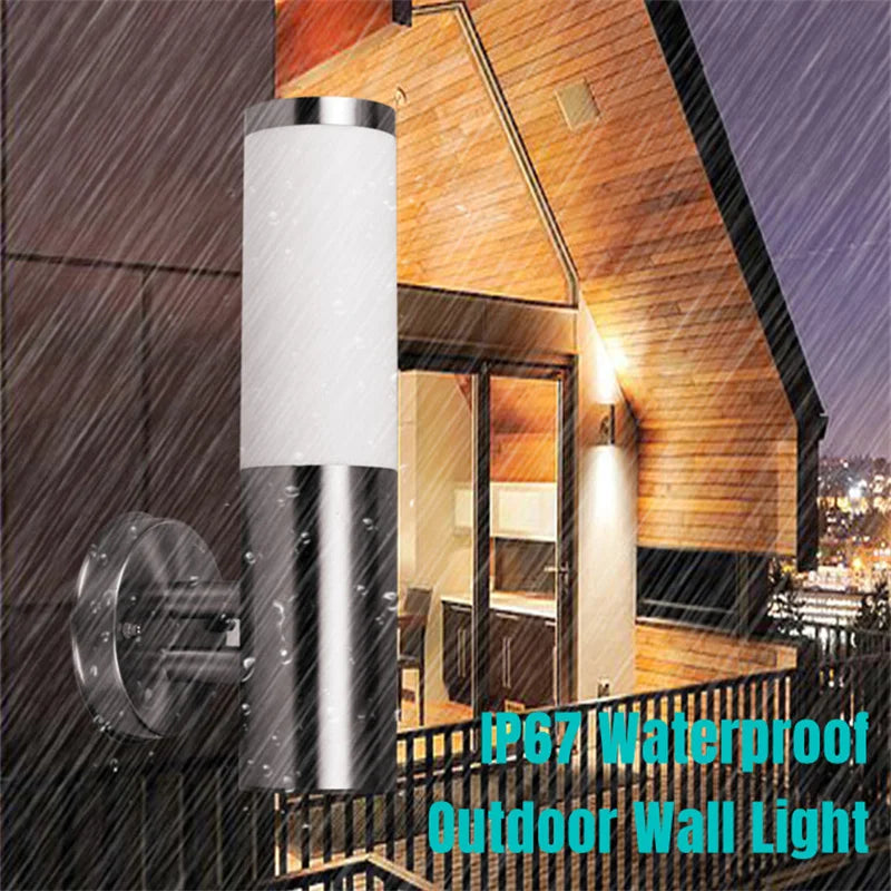 Lisslune | LUXE | Modern Stainless Steel Wall Lights for Outdoors | Outdoor Lighting