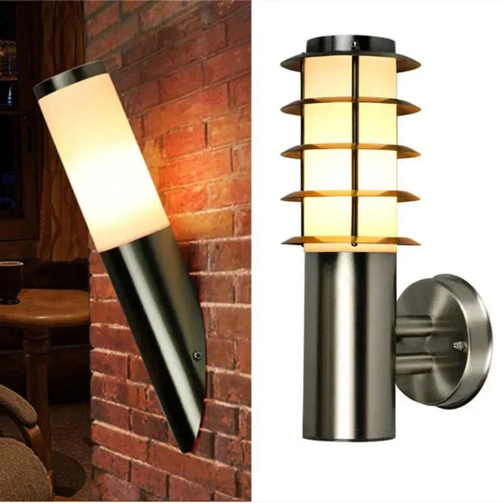 Lisslune | LUXE | Modern Stainless Steel Wall Lights for Outdoors | Outdoor Lighting