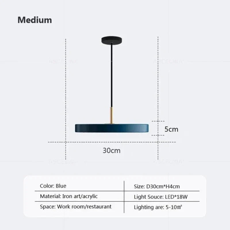 Lisslune | Slim Disc Pendant Light