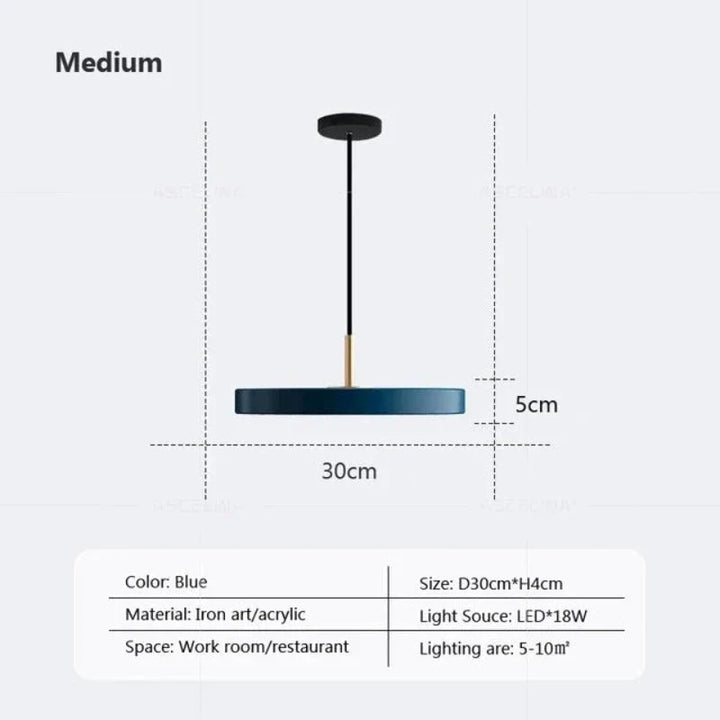 Lisslune | Slim Disc Pendant Light