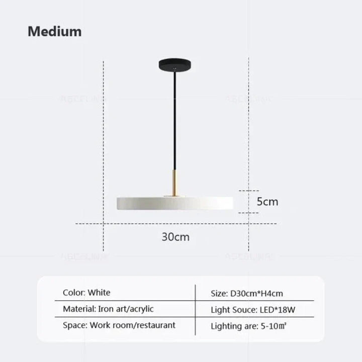 Lisslune | Slim Disc Pendant Light