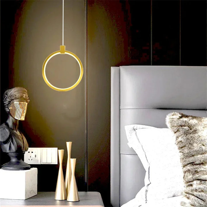 Lisslune | Elegant Double Ring Pendant Light | DuoGlow