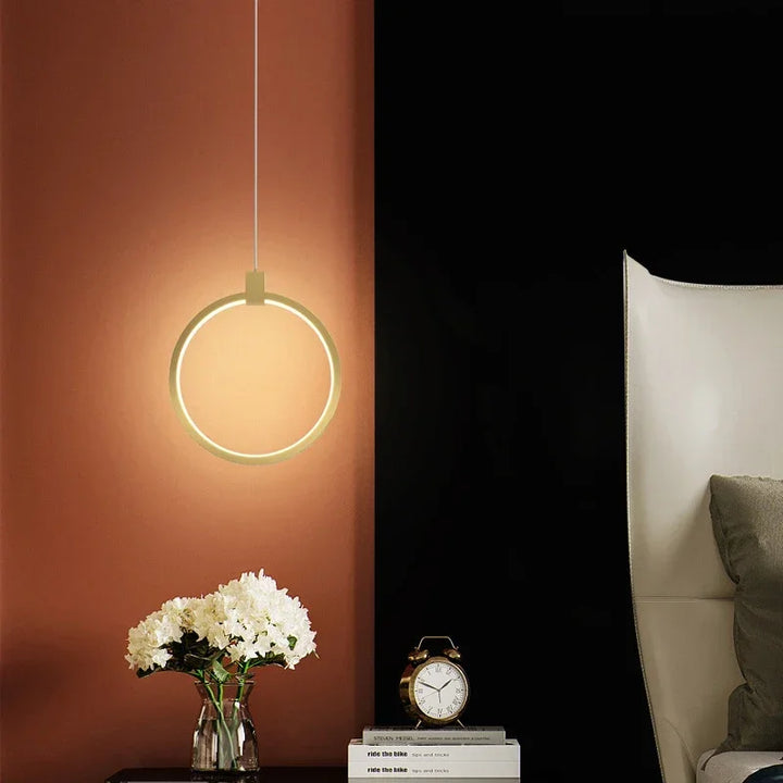 Lisslune | Elegant Double Ring Pendant Light | DuoGlow