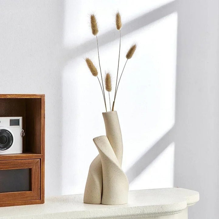 Lisslune | Modern Abstract - Woven Ceramic Vase