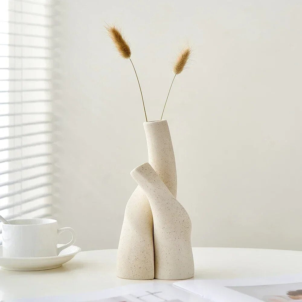 Lisslune | Modern Abstract - Woven Ceramic Vase