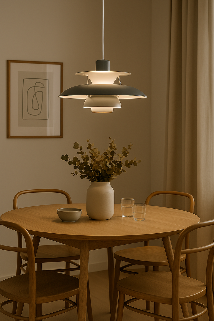 Lisslune | Modern LED Ceiling Lamp Round – Dimmable & Durable – Stylish Lighting for Living Room, Dining Room & Office