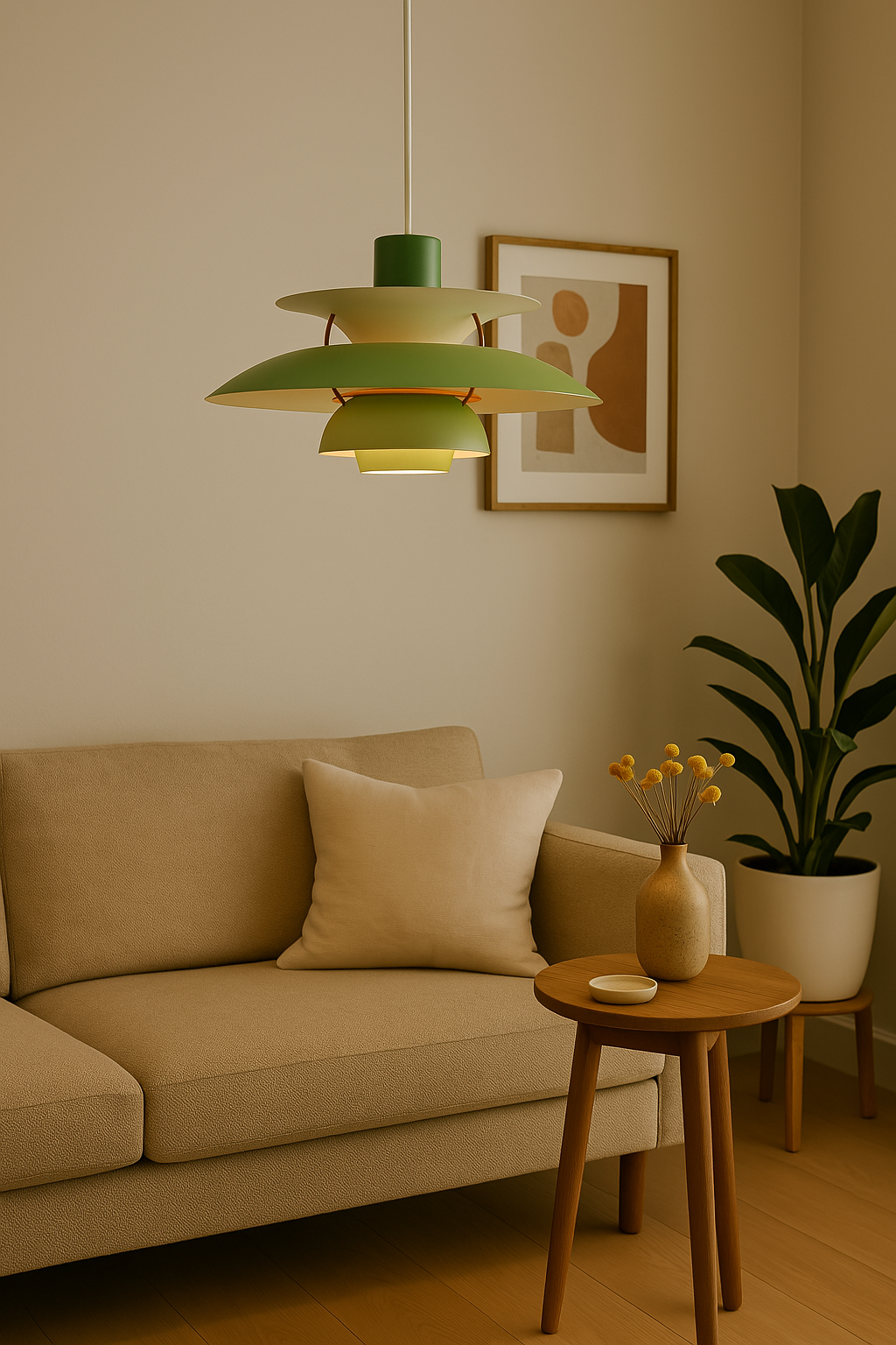 Lisslune | Modern LED Ceiling Lamp Round – Dimmable & Durable – Stylish Lighting for Living Room, Dining Room & Office