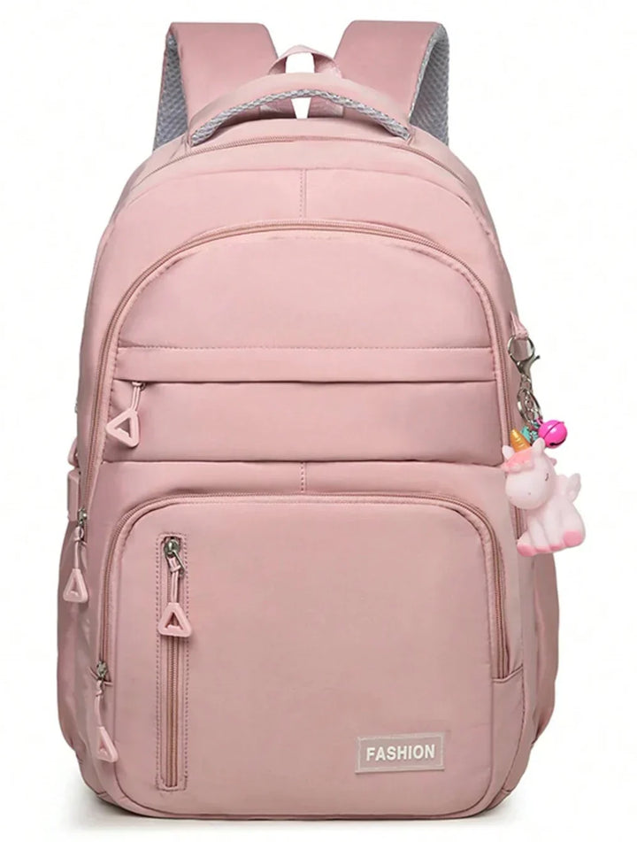 Lisslune | Waterproof Pink Girls Backpack with Laptop Compartment – Stylish & Practical School Bag