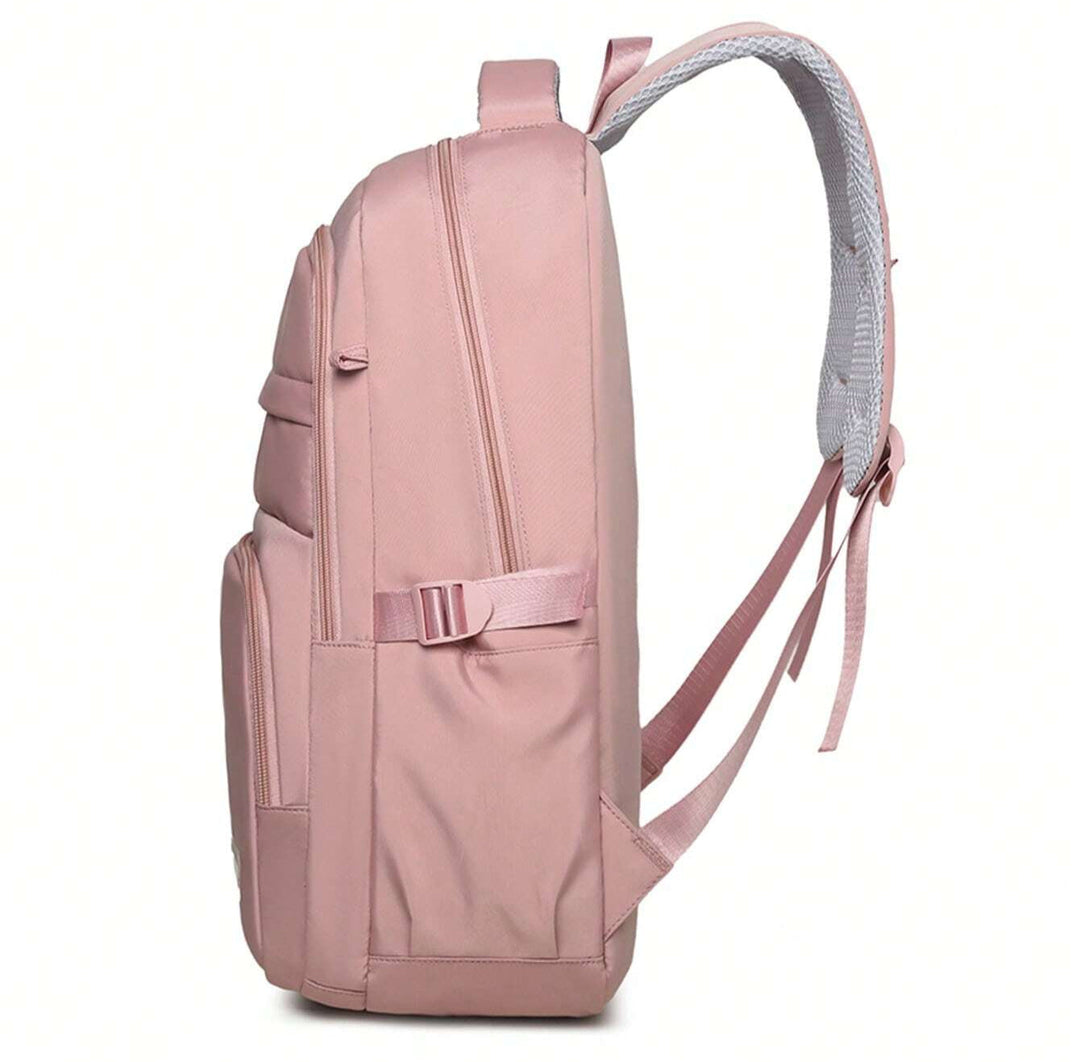 Lisslune | Waterproof Pink Girls Backpack with Laptop Compartment – Stylish & Practical School Bag