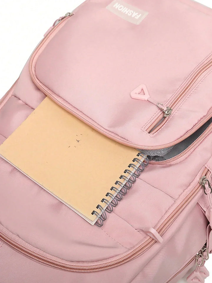 Lisslune | Waterproof Pink Girls Backpack with Laptop Compartment – Stylish & Practical School Bag