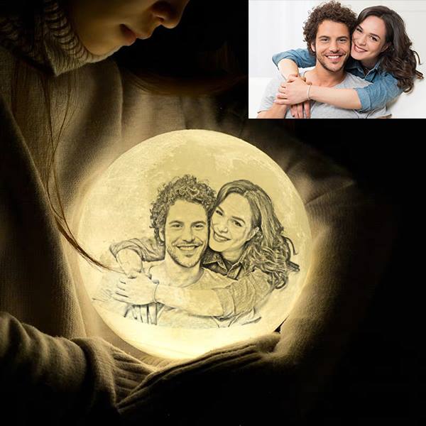 Lisslune | Moon lamp with your own photo