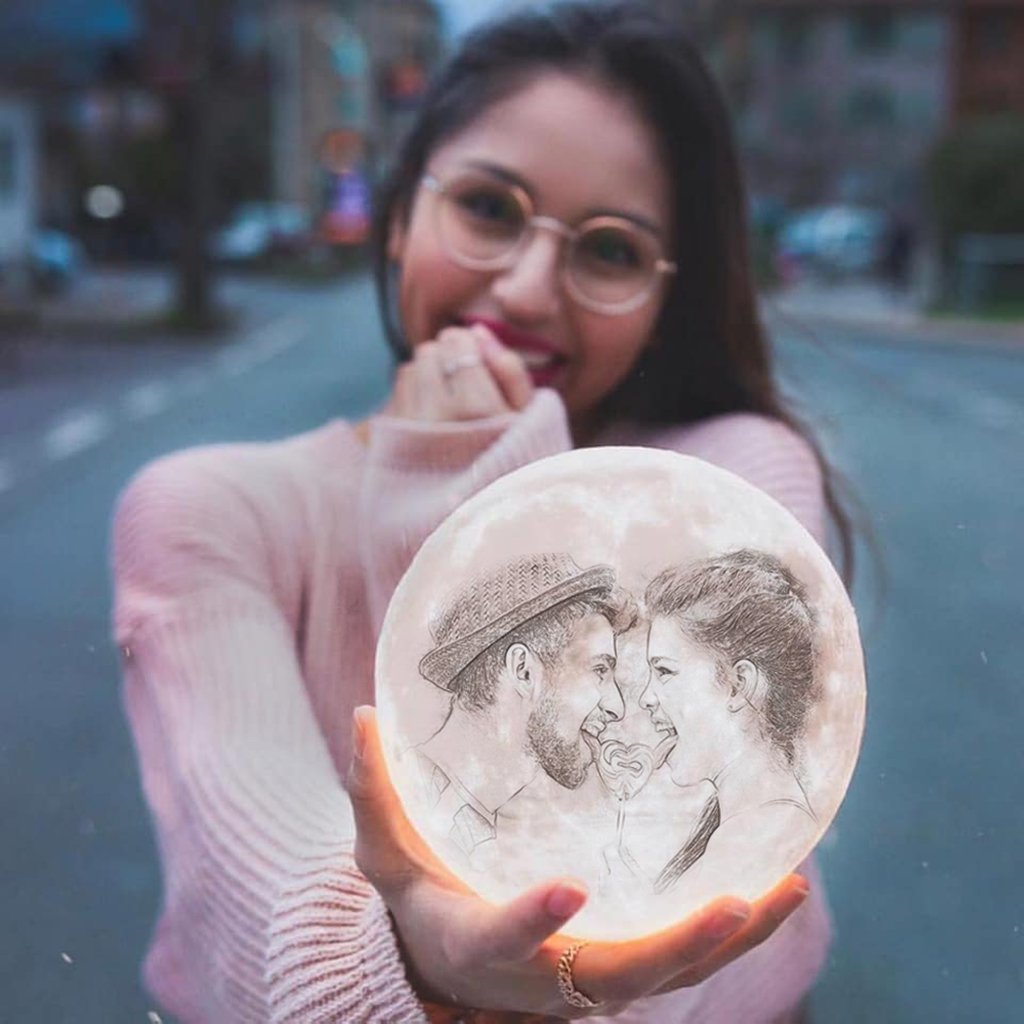 Lisslune | Moon lamp with your own photo