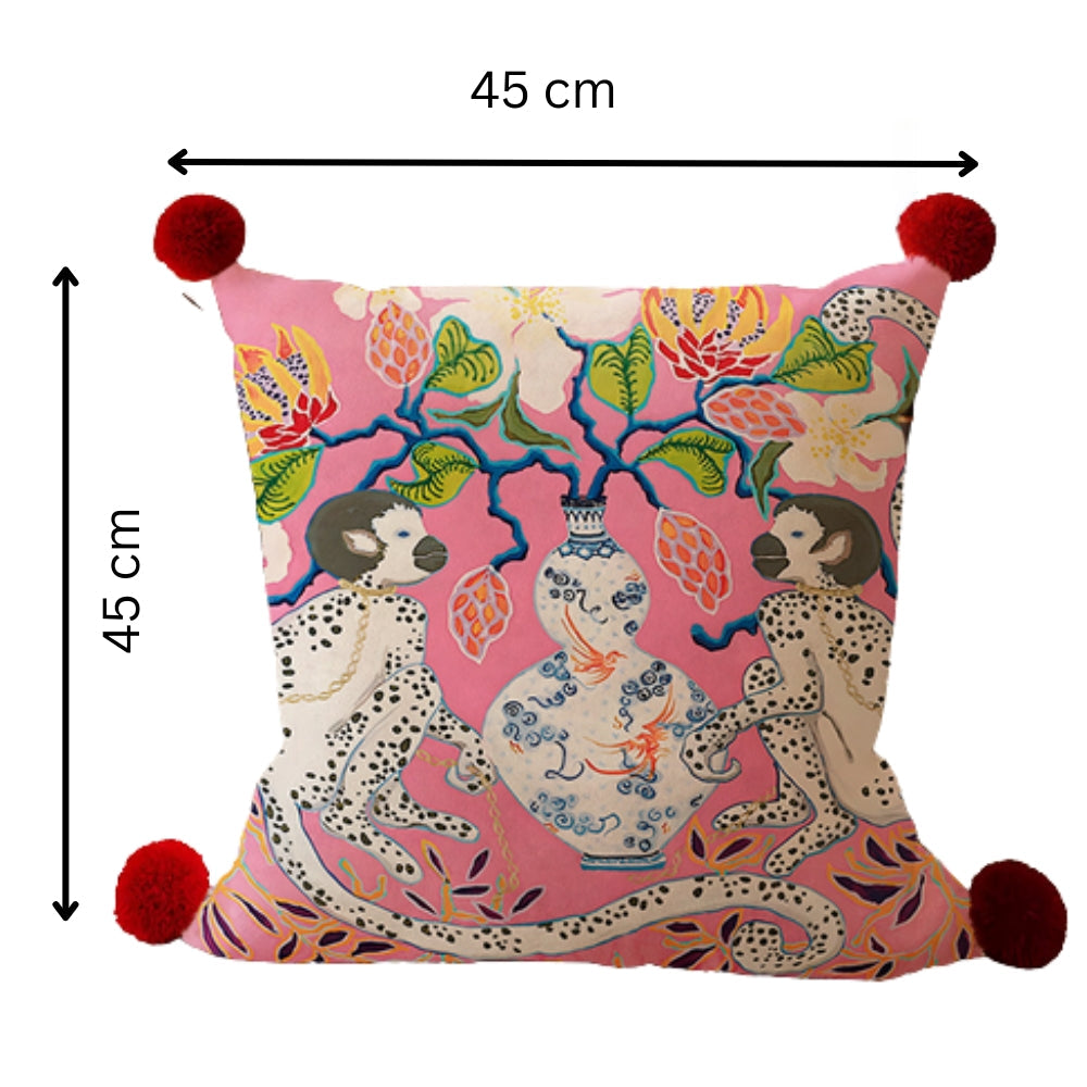 Lisslune | Monkey Garden Cushion Cover Collection