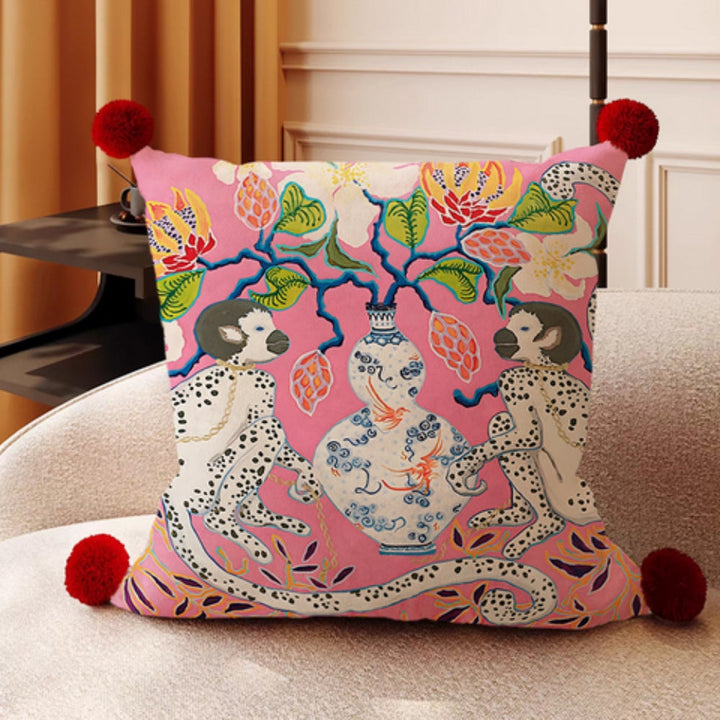 Lisslune | Monkey Garden Cushion Cover Collection