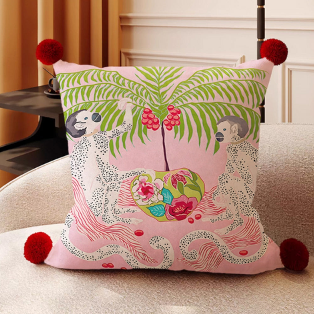 Lisslune | Monkey Garden Cushion Cover Collection