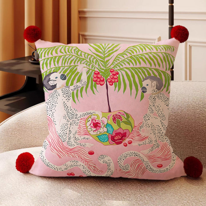 Lisslune | Monkey Garden Cushion Cover Collection