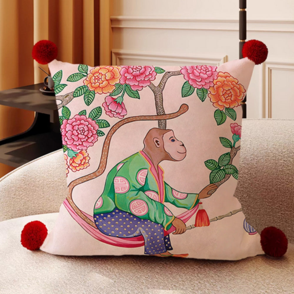 Lisslune | Monkey Garden Cushion Cover Collection