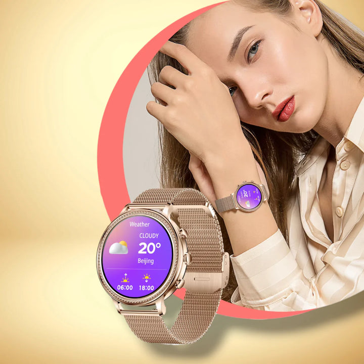 Lisslune | Smartwatch Women small wrist Silver "Veltronis"