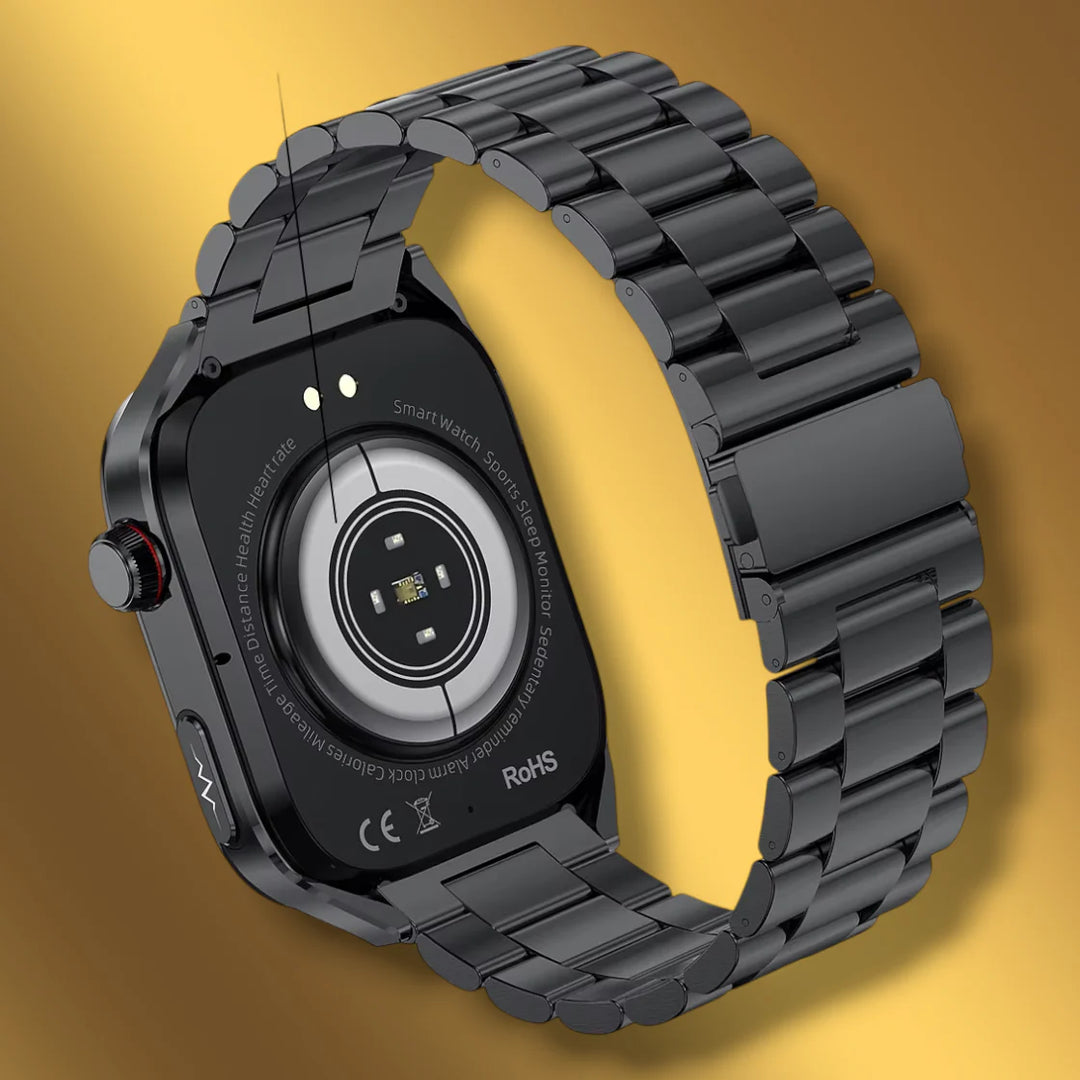 Lisslune | Rectangular Men's Smartwatch blue "Helionor"