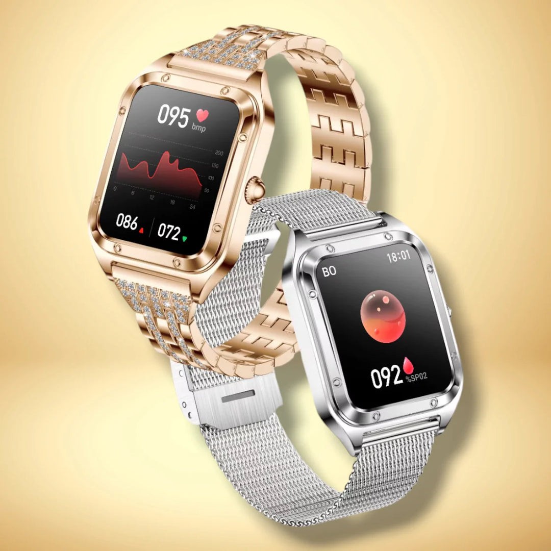 Lisslune | Smartwatch Women Mesh Band gold "Aurithor"