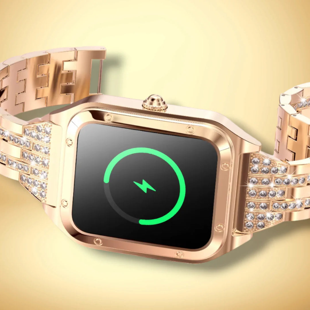 Lisslune | Smartwatch for women with golden mesh "Asterionis"