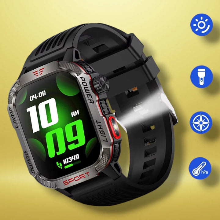 Lisslune | Smartwatch Stainless Steel Black Light "Xynthorix"
