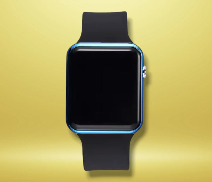Lisslune | Women's Smartwatch Square made of white and gold plastic - "Angela"