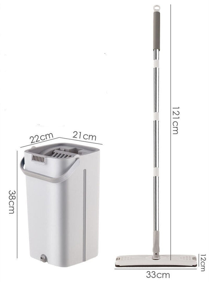 Lisslune | Ultimate 360° Mop & Bucket Set with Aluminum Handle