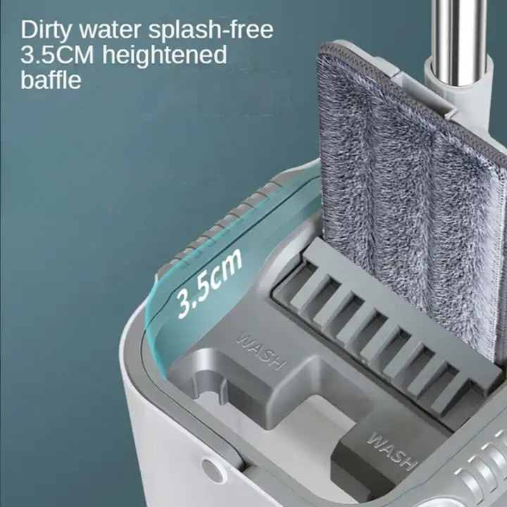 Lisslune | Ultimate 360° Mop & Bucket Set with Aluminum Handle