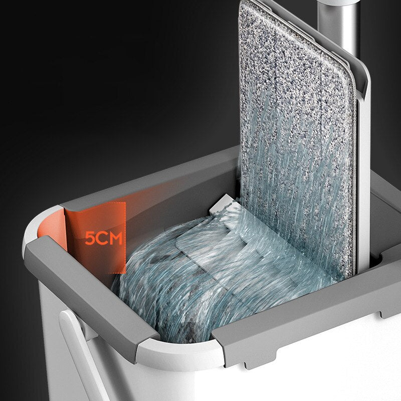 Lisslune | Ultimate 360° Mop & Bucket Set with Aluminum Handle