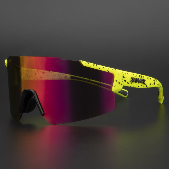 Lisslune | ReflectRide Sports Sunglasses – Aerodynamic Cycling Glasses with UV Protection and Interchangeable Frame