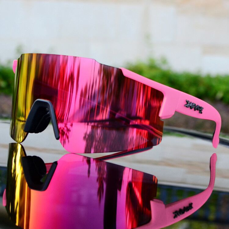 Lisslune | ReflectRide Sports Sunglasses – Aerodynamic Cycling Glasses with UV Protection and Interchangeable Frame