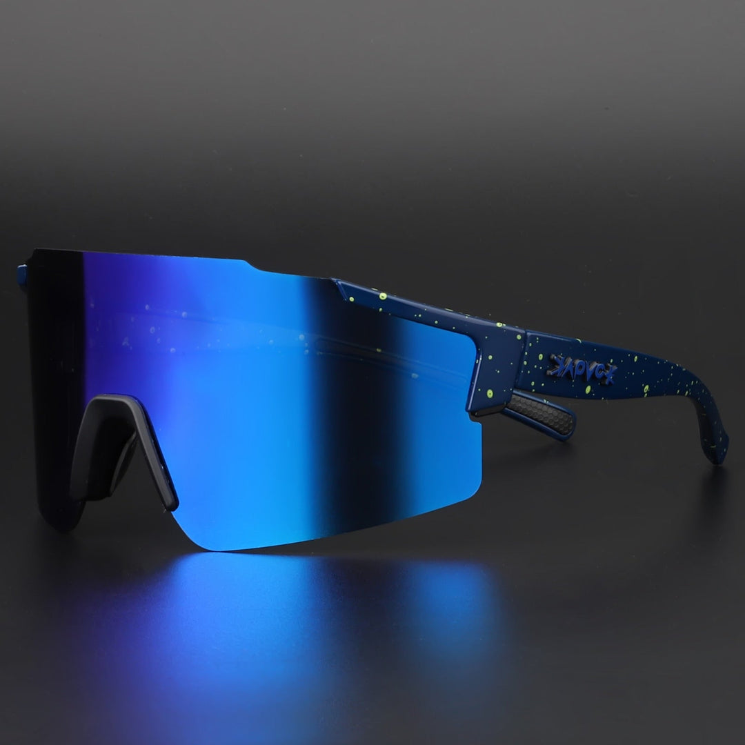 Lisslune | ReflectRide Sports Sunglasses – Aerodynamic Cycling Glasses with UV Protection and Interchangeable Frame