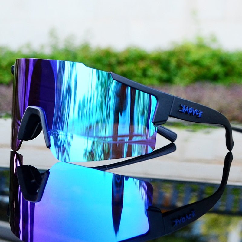 Lisslune | ReflectRide Sports Sunglasses – Aerodynamic Cycling Glasses with UV Protection and Interchangeable Frame