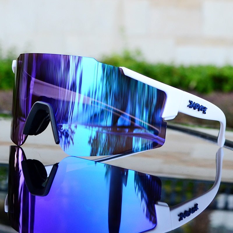 Lisslune | ReflectRide Sports Sunglasses – Aerodynamic Cycling Glasses with UV Protection and Interchangeable Frame