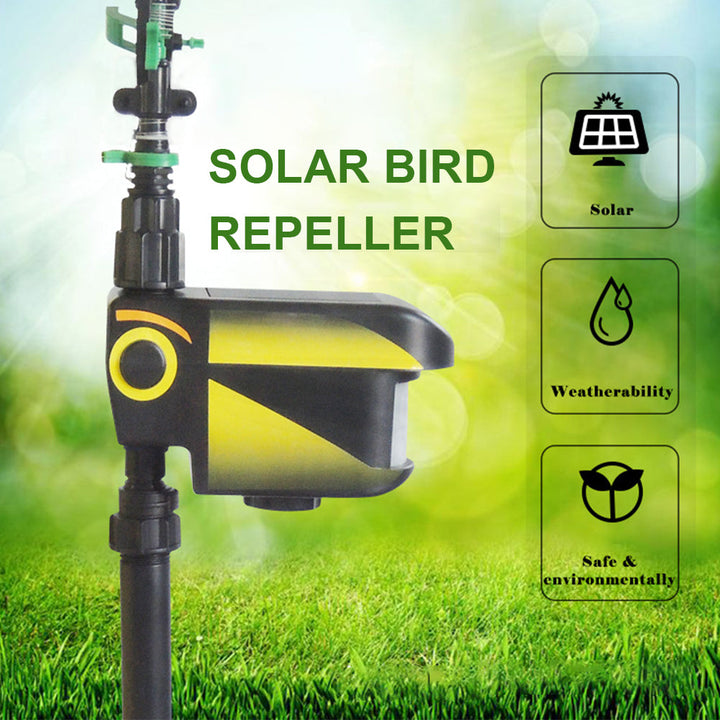 Lisslune | Motion Activated Deer Repellent Sprinkler - Solar Powered Animal Deterrent for Gardens & Lawns