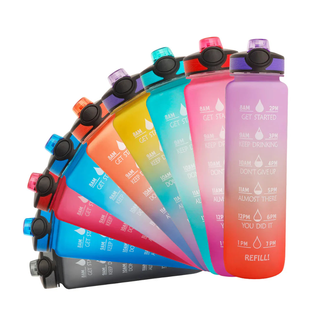 Lisslune | Motivational Water Bottle with Time Markings