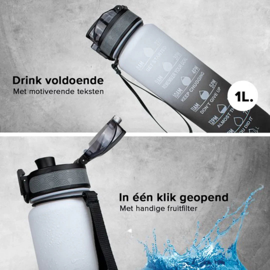 Lisslune | Motivational Water Bottle with Time Markings