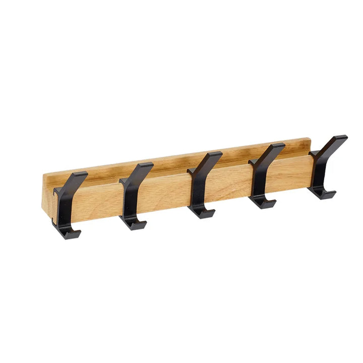 Lisslune | Wall wardrobe with movable hooks – Scandinavian design made of wood metal