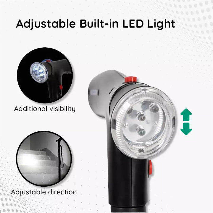 Lisslune | Multi-Functional Foldable LED Walking Cane