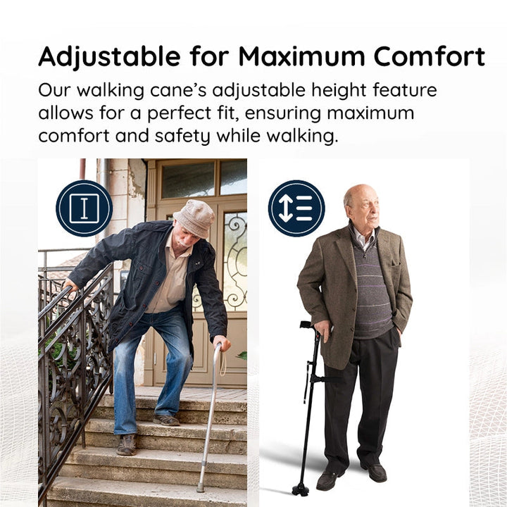 Lisslune | Multi-Functional Foldable LED Walking Cane