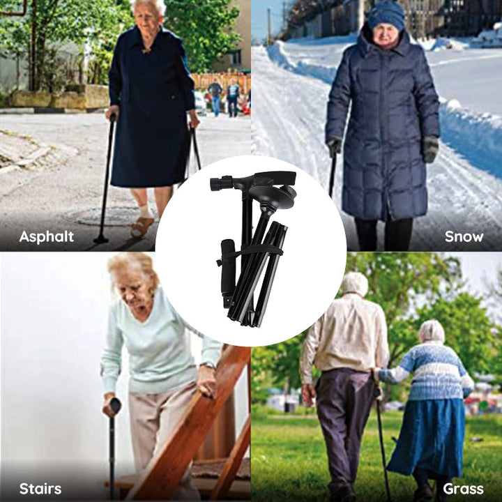 Lisslune | Multi-Functional Foldable LED Walking Cane