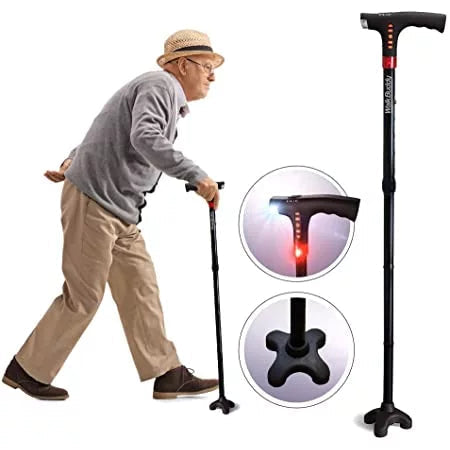 Lisslune | Multi-Functional Foldable LED Walking Cane