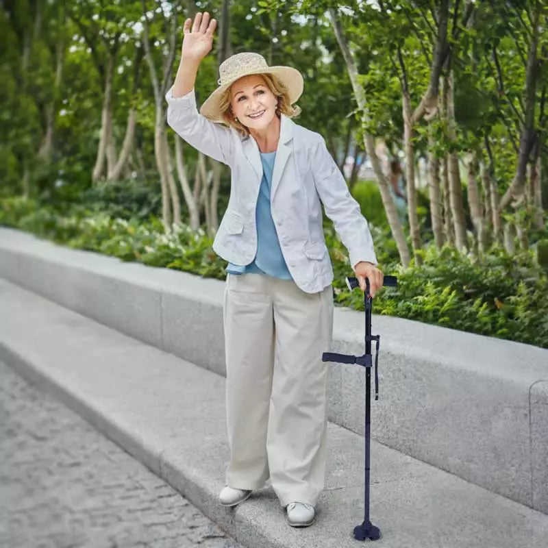 Lisslune | Multi-Functional Foldable LED Walking Cane