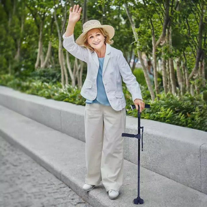 Lisslune | Multi-Functional Foldable LED Walking Cane