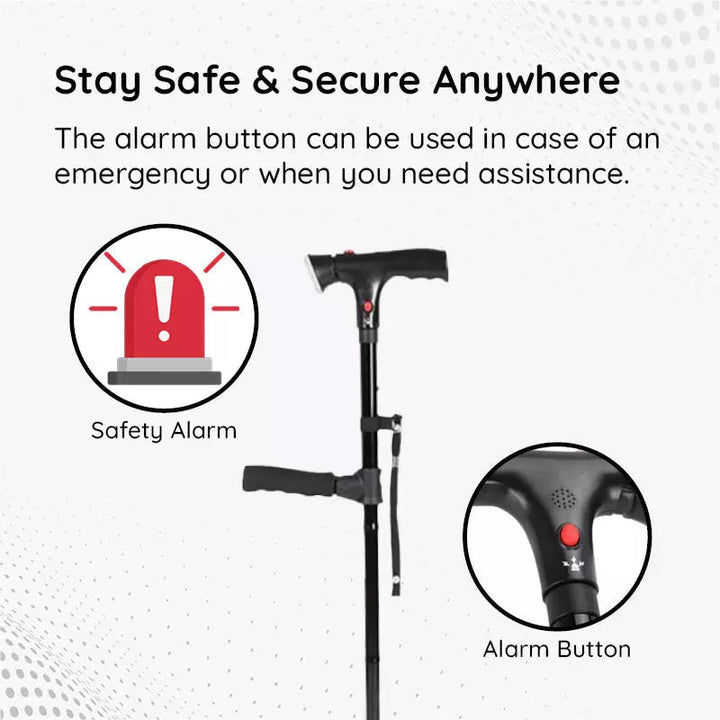Lisslune | Multi-Functional Foldable LED Walking Cane