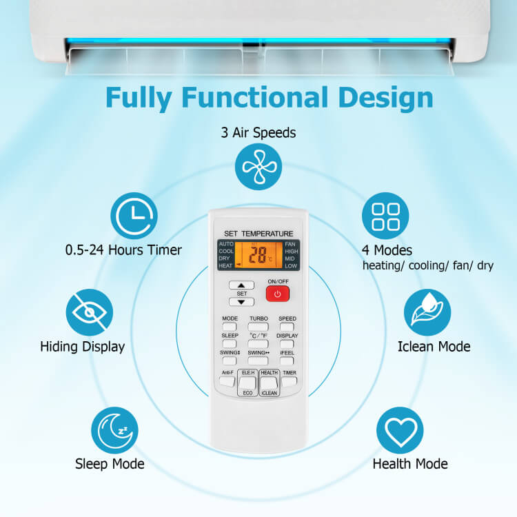 Lisslune | Universal Air Conditioner Remote Control – For Multiple Brands & 4 Climate Modes