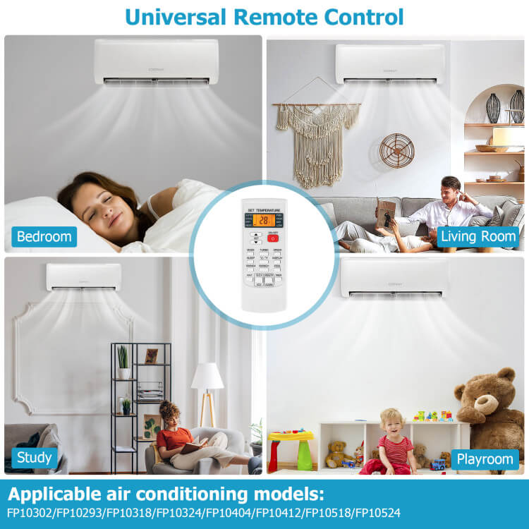 Lisslune | Universal Air Conditioner Remote Control – For Multiple Brands & 4 Climate Modes