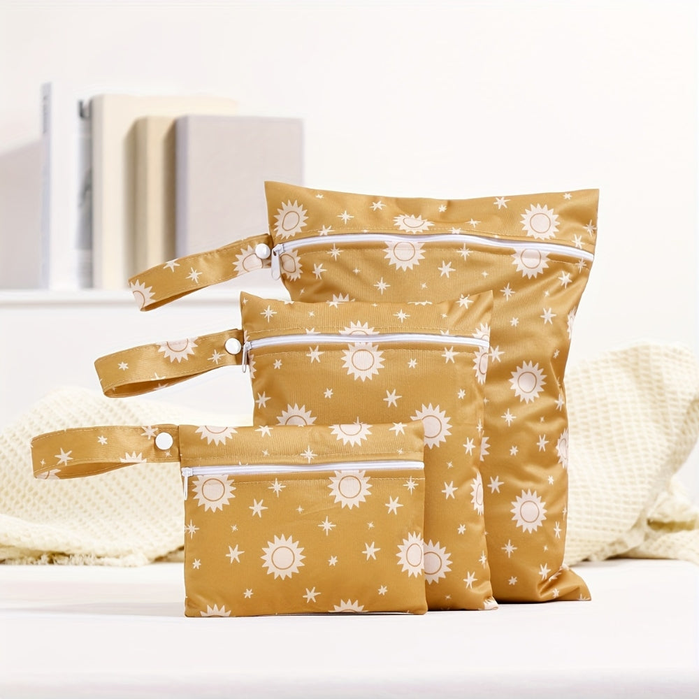 Lisslune | Reusable Nappy Wet Bag Set | 3pcs