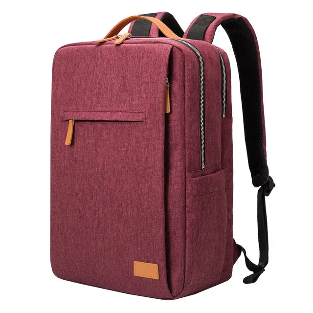 Lisslune | TechPort Laptop Backpack with USB Charging Port – Water-Resistant Design for 15.6-Inch Laptops